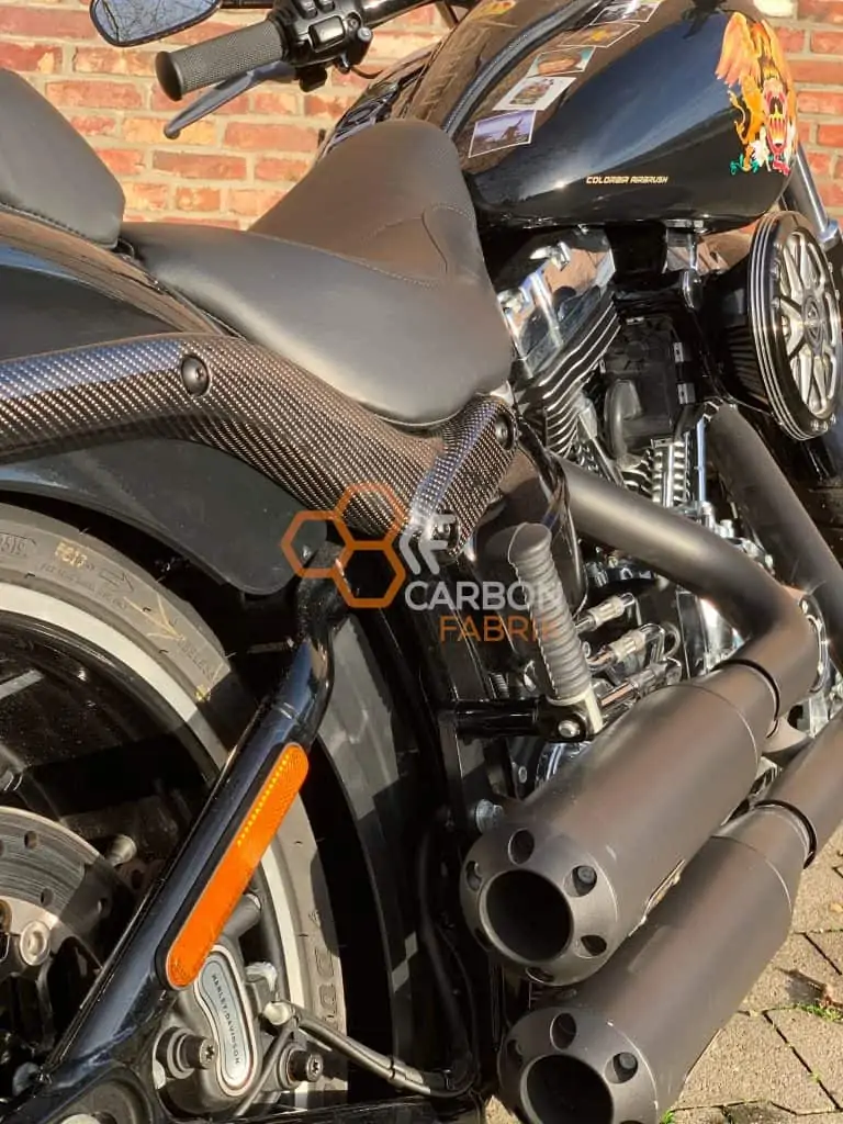 Harley Davidson Breakout Carbon Fenderstruts Logo